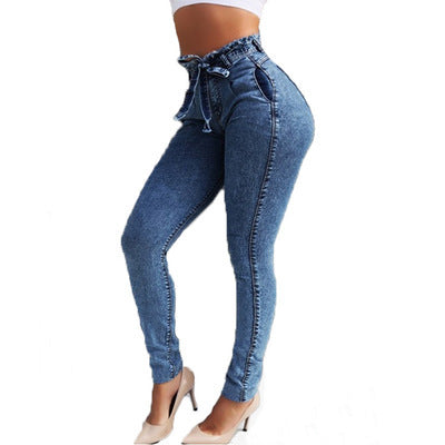 Fringe Hem Denim Jeans – Women’s Boho Frayed Straight Leg Jeans