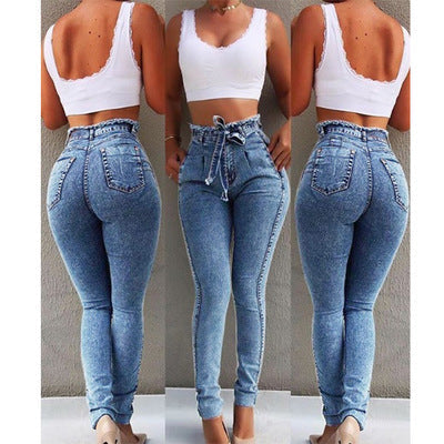 Fringe Hem Denim Jeans – Women’s Boho Frayed Straight Leg Jeans
