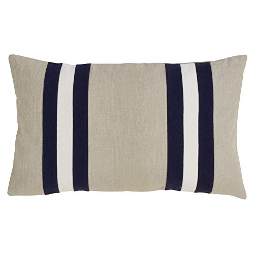 Luxury Classic Panel Design Soft Cotton Down Filled Throw Pillow