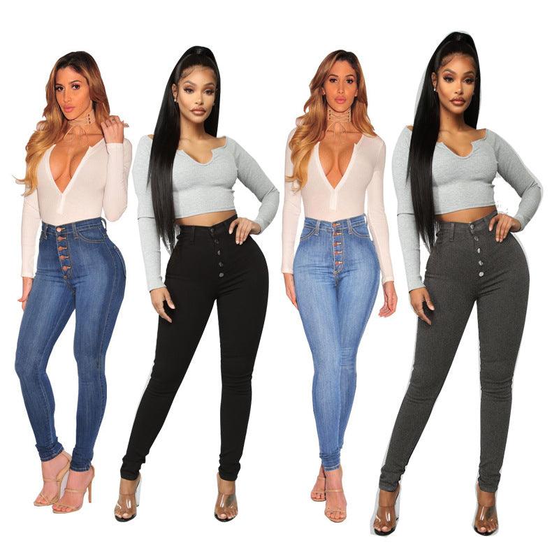 High Waisted Skinny Jeans - Stylish and Comfortable Denim Jeans for Women