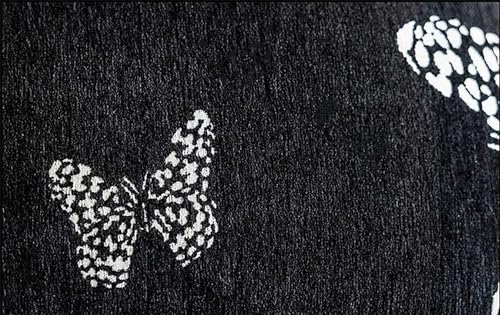 Jacquard Butterfly Tassel Decorative Filled Throw Pillow 18" W X 18" L