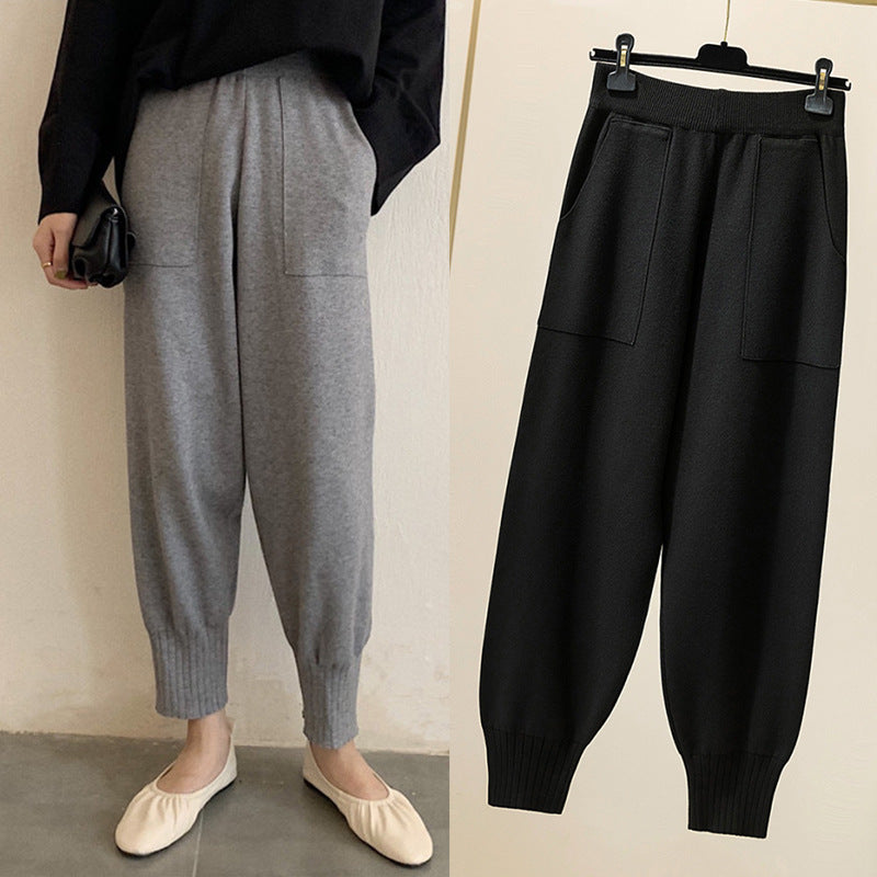 Plus-sized Wool Pants Women