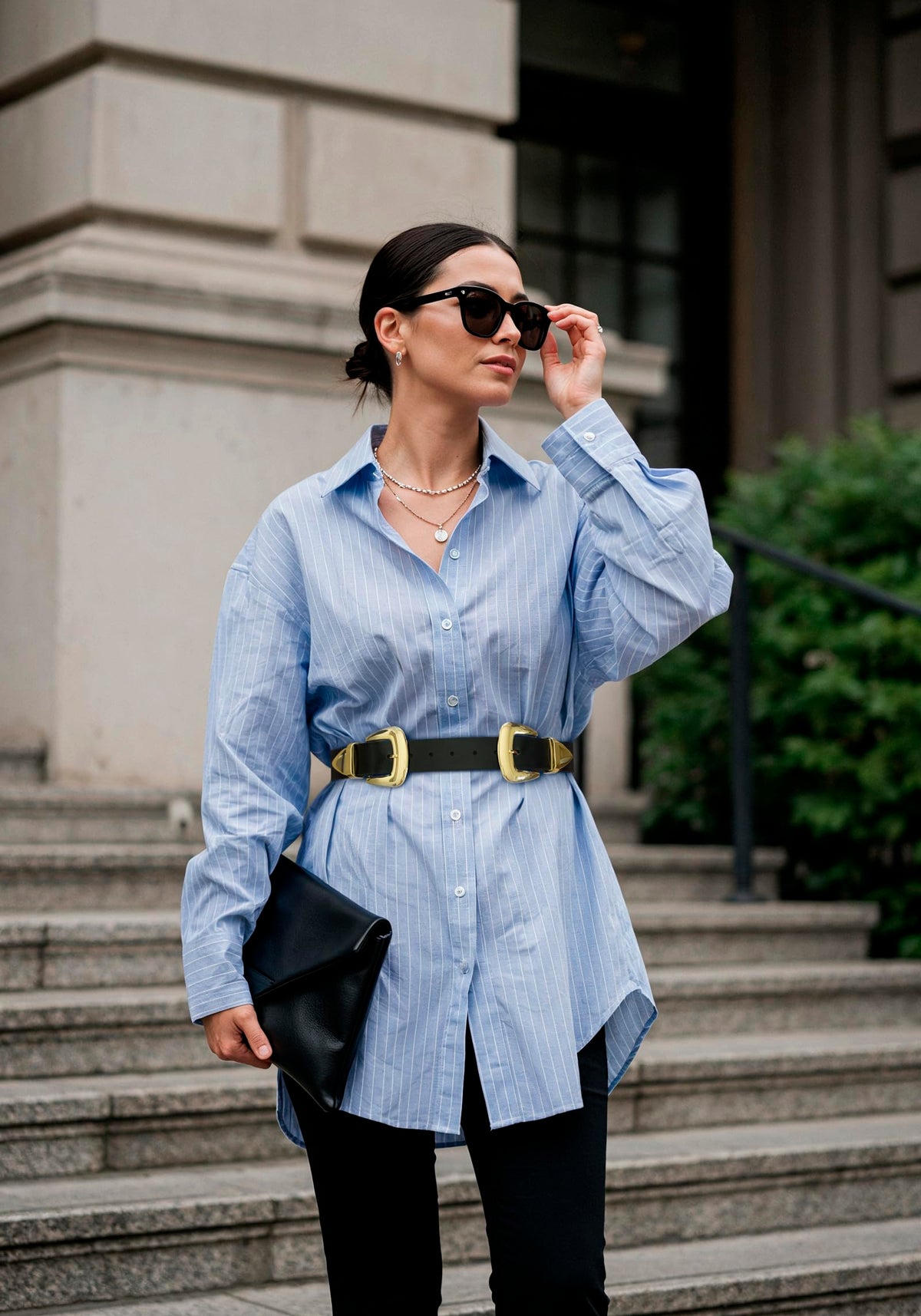Double Buckle Waist Belt for Women