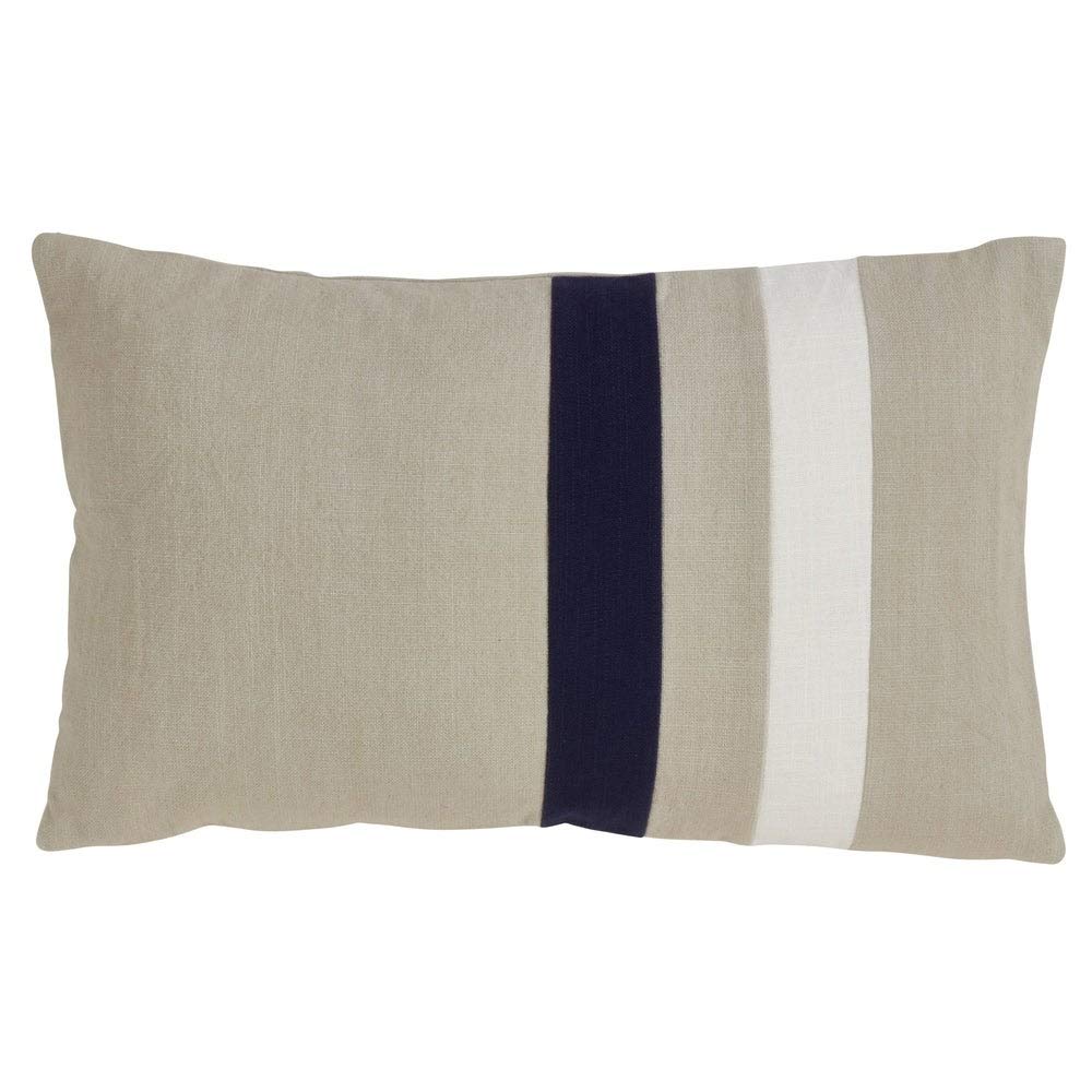Luxury Classic Panel Design Soft Cotton Down Filled Throw Pillow