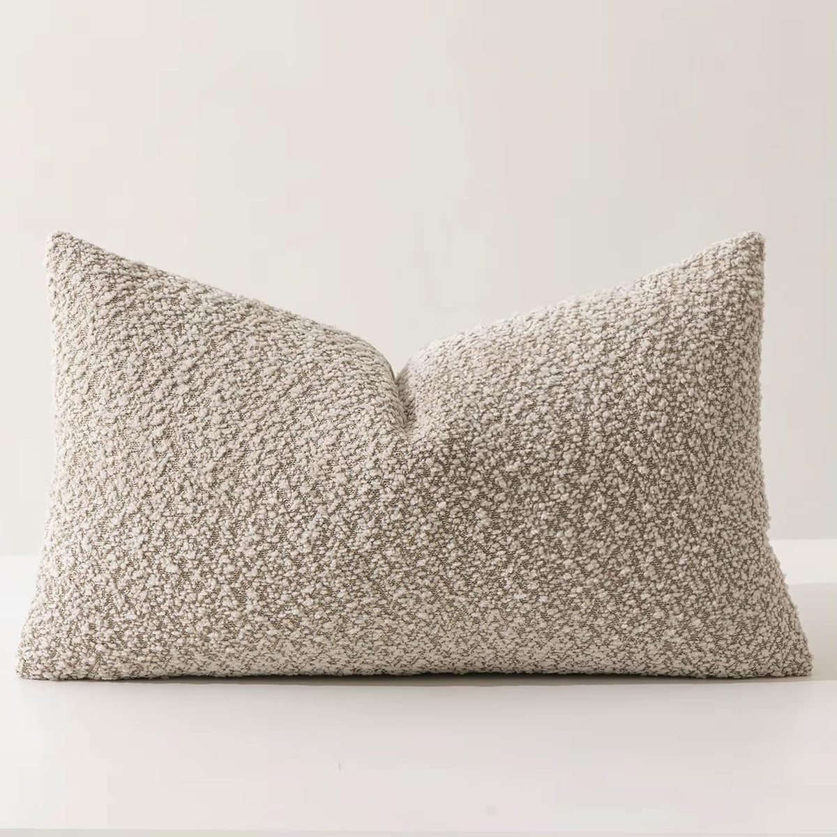 Chenille Bouclé-Style Filled Throw Pillow 12" W X 20" L