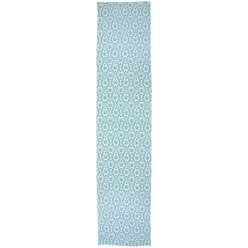 Patterned Table Runner - turquoise patterned and checkered dog prints