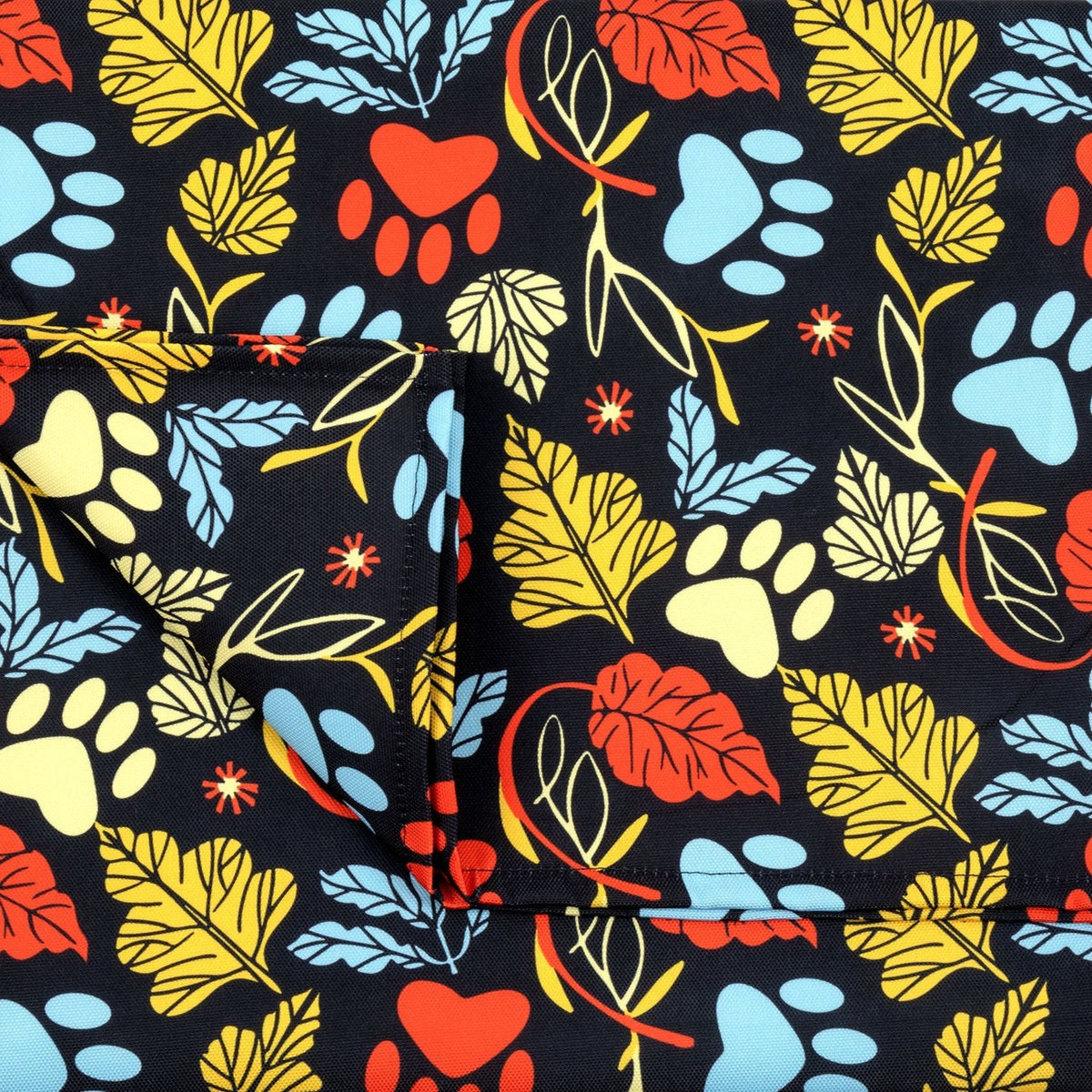 Patterned Table Runner - turquoise patterned and checkered dog prints
