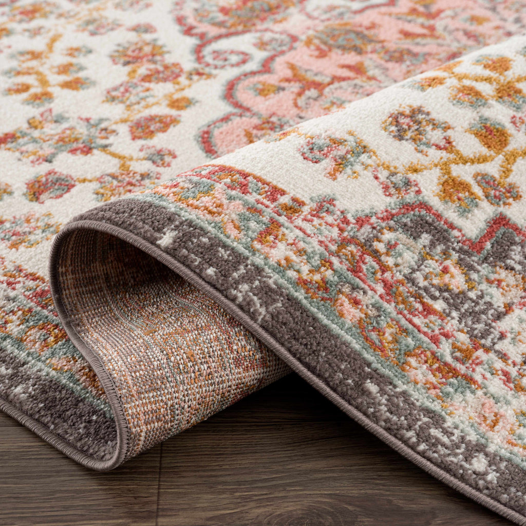 Turkish Floral Medallion Area Rug