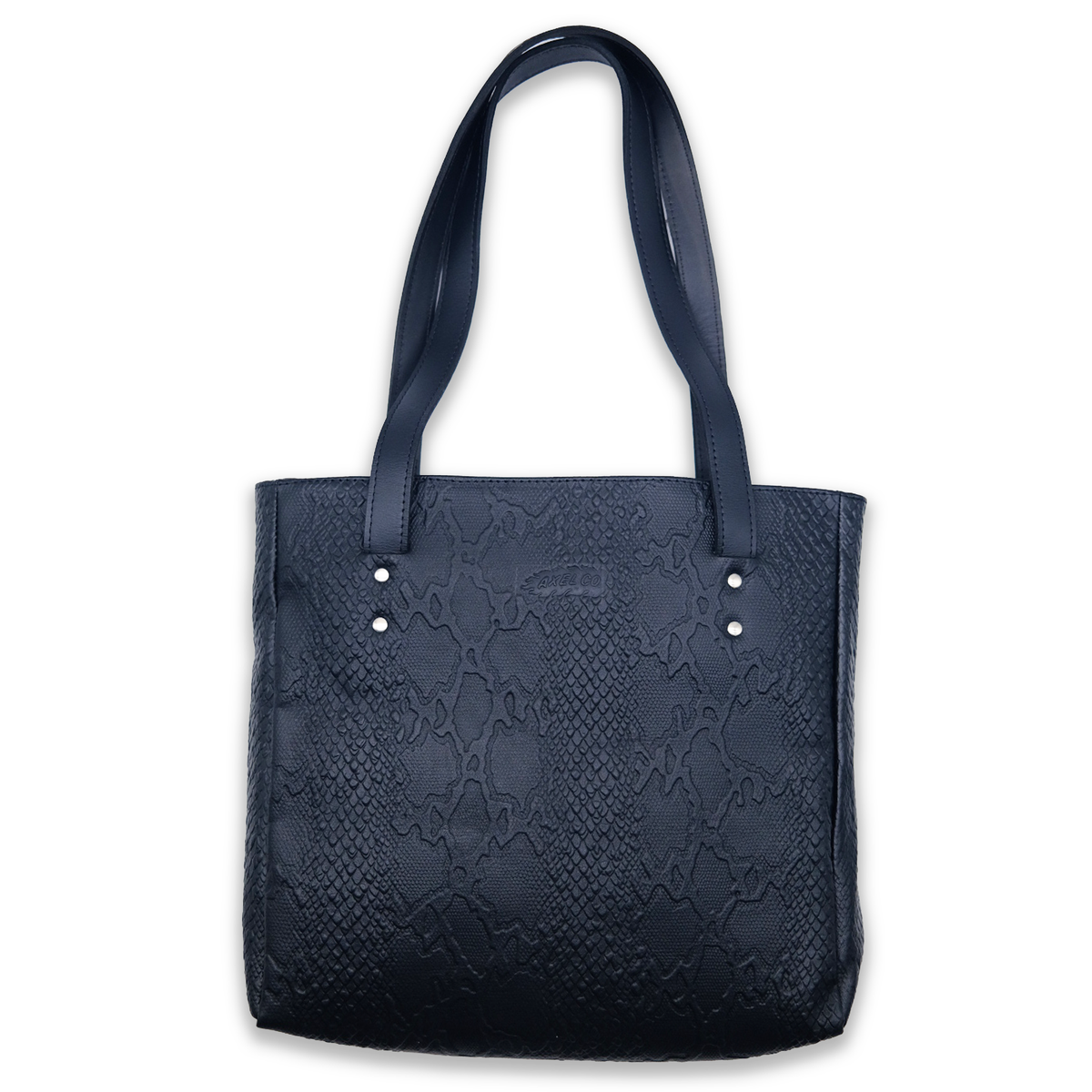 Alligator Skin Leather Shoulder Bag with Zebra Print Liner