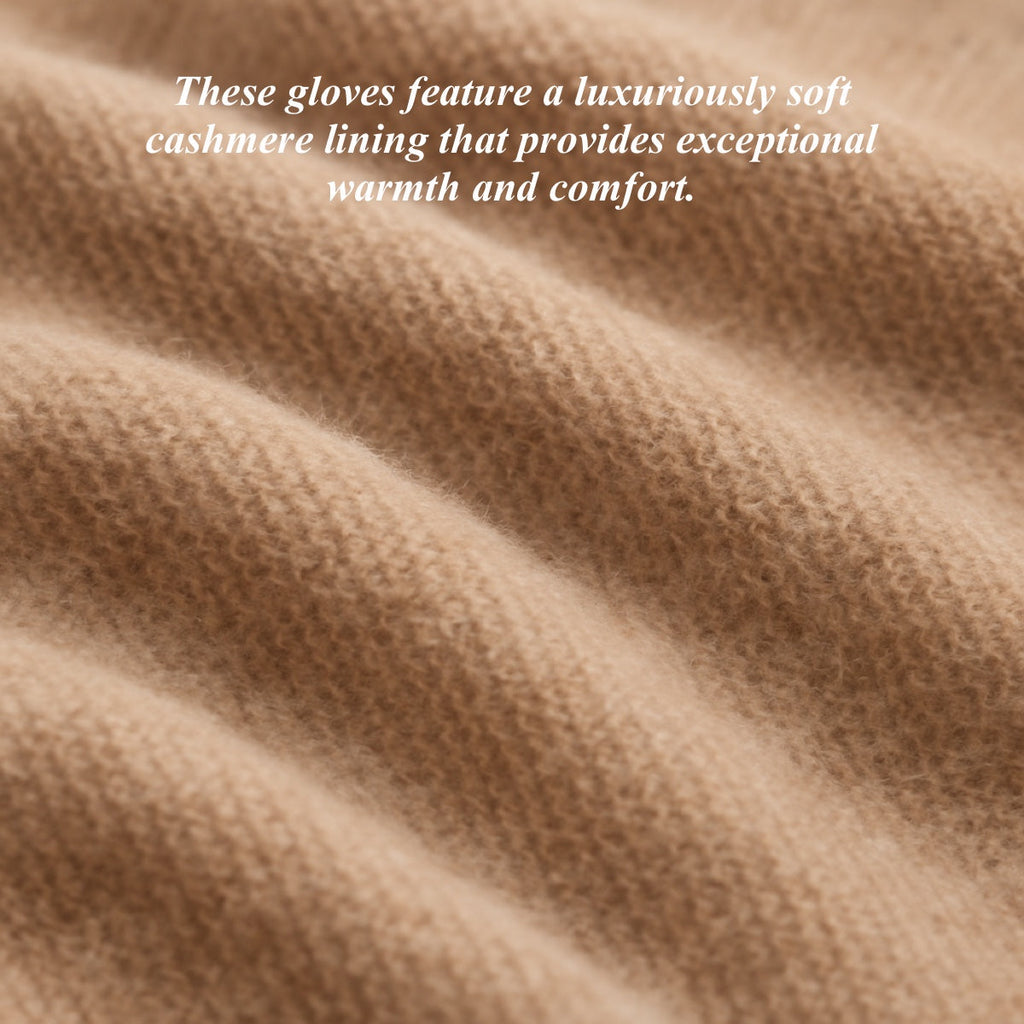 Violetta (black) - Italian tweed women's gloves with touchscreen capability and adjustable snap button