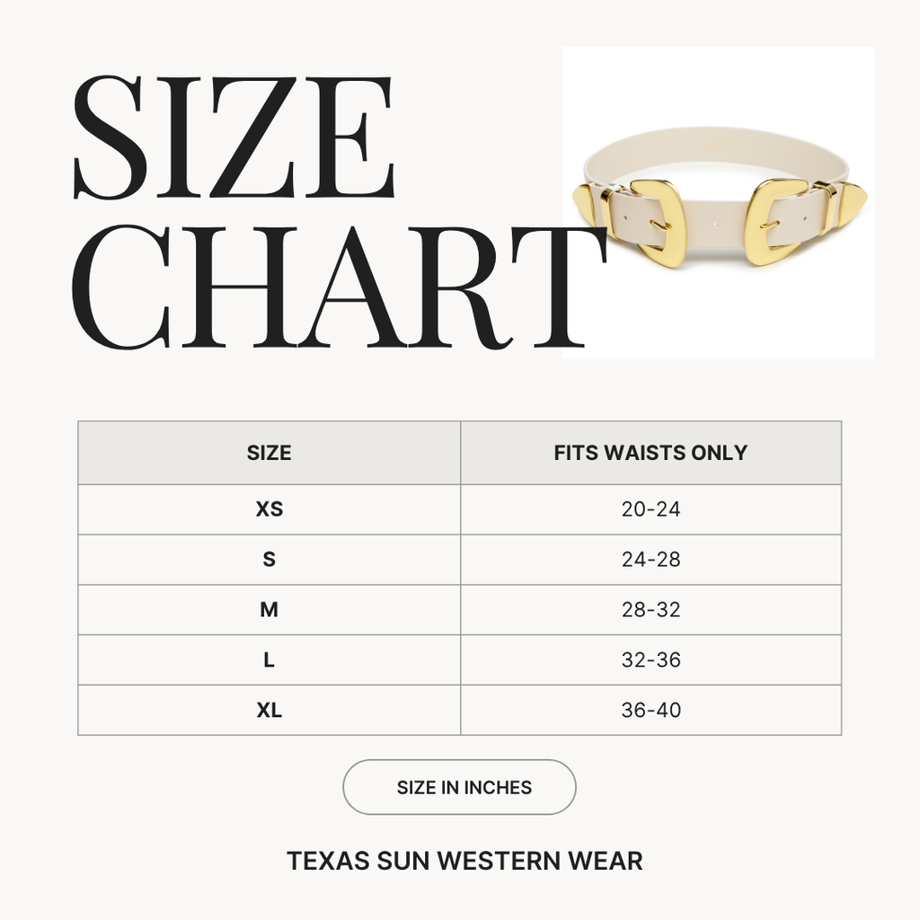 Double Buckle Waist Belt for Women