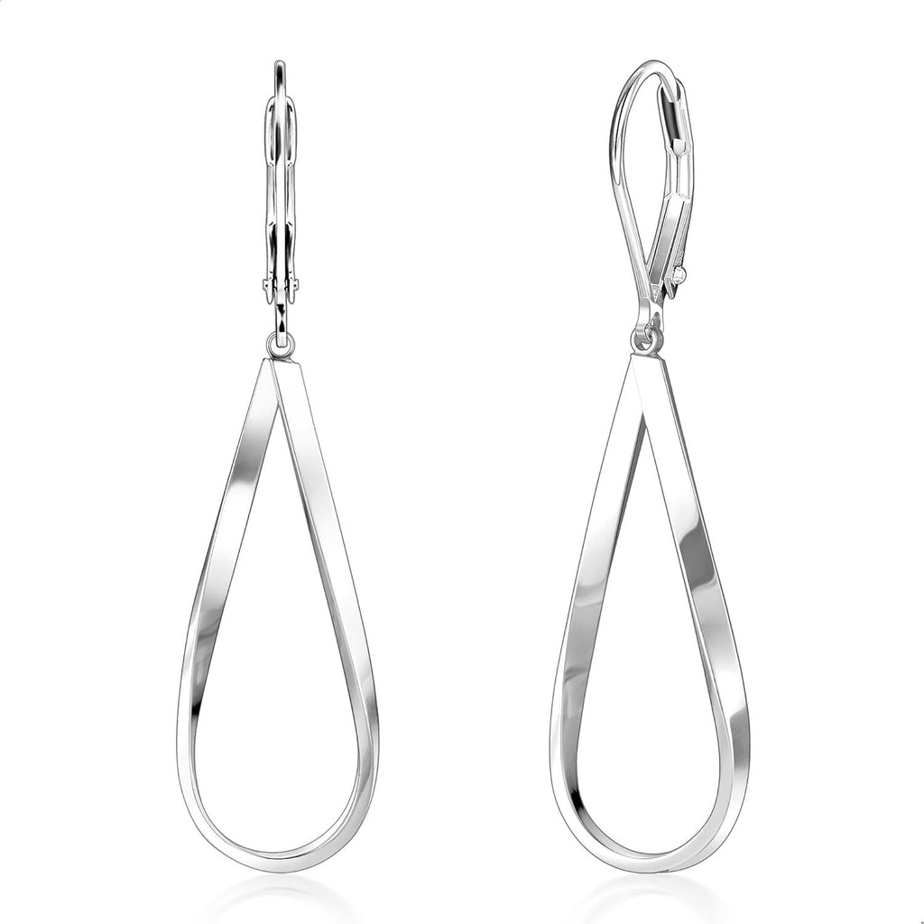Hypoallergenic Leverback Drop Dangle Earrings Trendy 14K Gold Plated