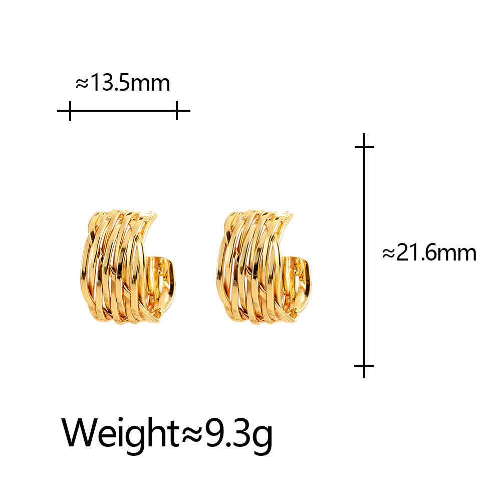 Women's Design Simple Everyday Fashion Light Luxury Earrings