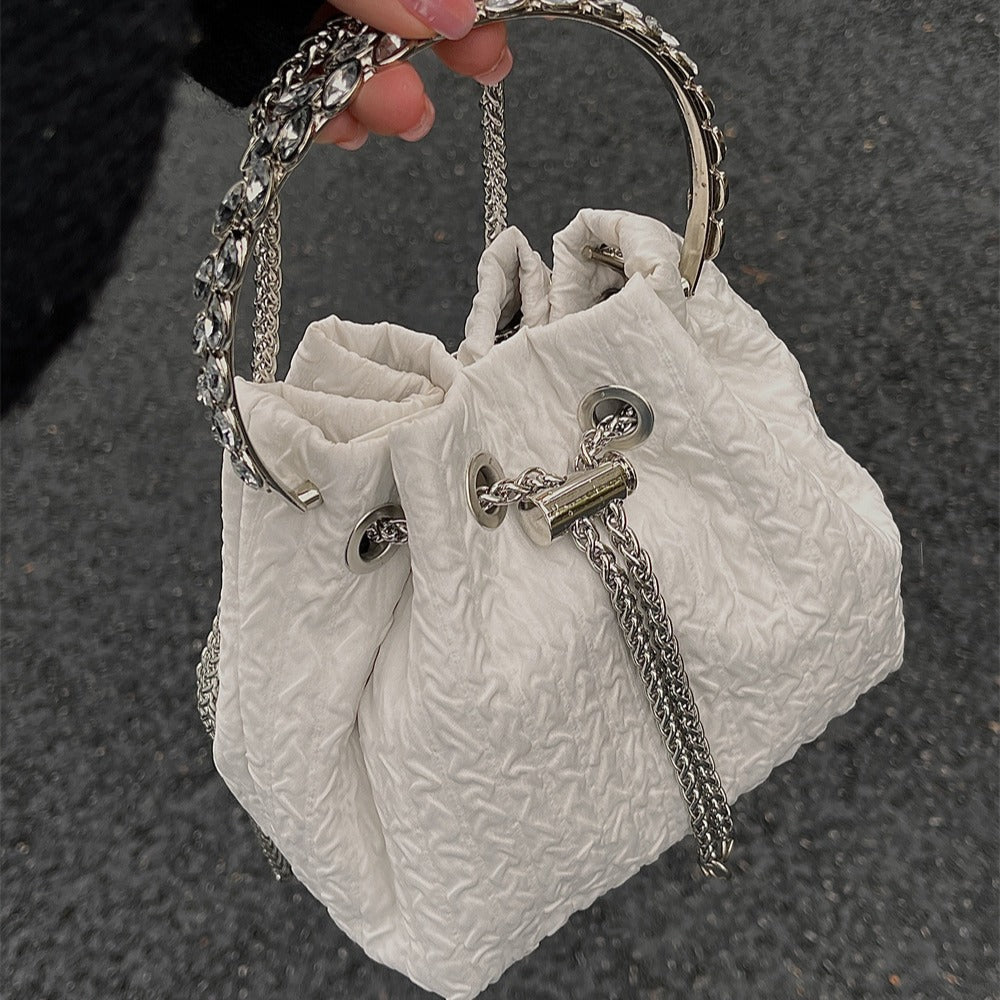 Rhinestone chain Handbag