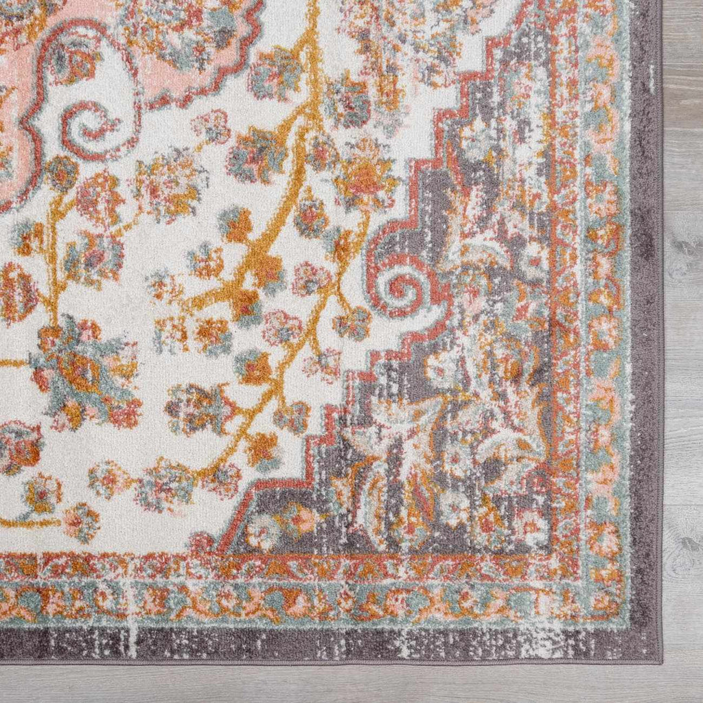 Turkish Floral Medallion Area Rug