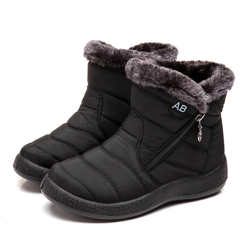 Cozy Winter Comfort: Fur-Lined Snow Boots