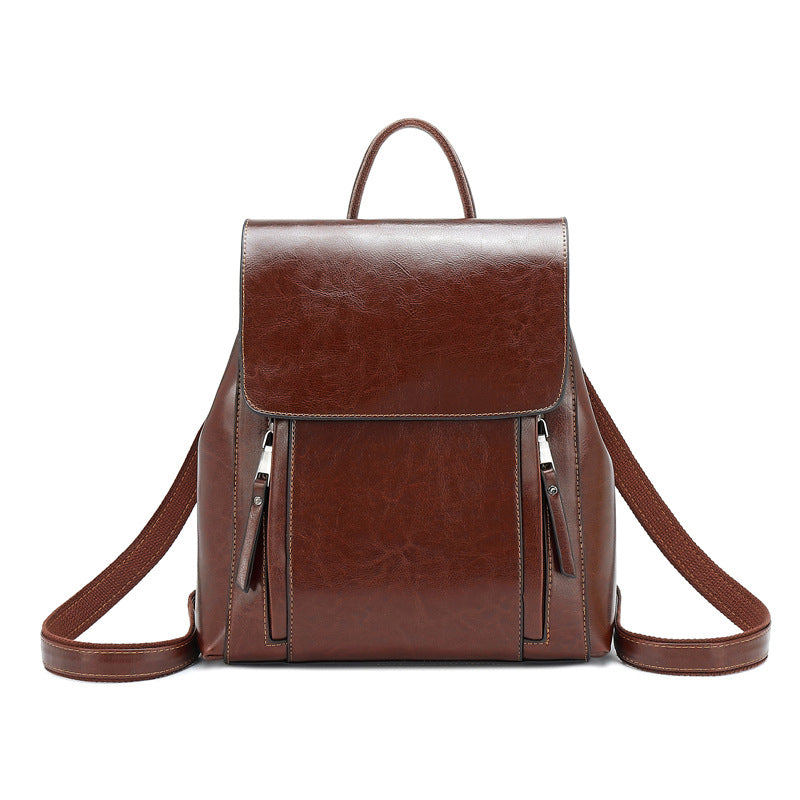 Top Grain Leather Backpack For Women