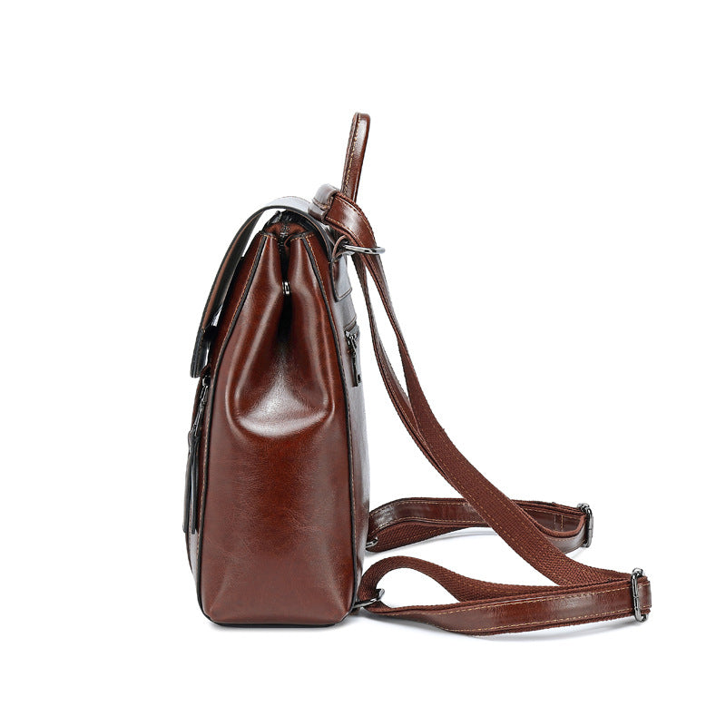 Top Grain Leather Backpack For Women