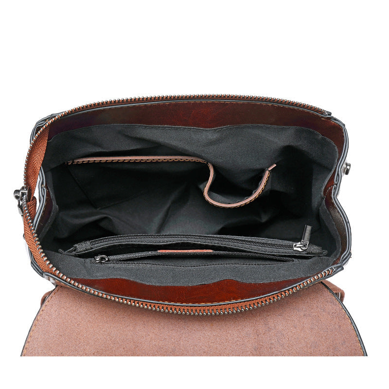 Top Grain Leather Backpack For Women