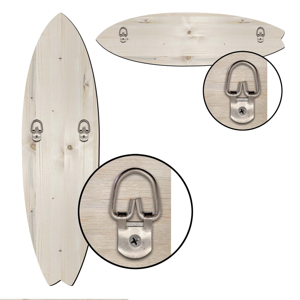 Whale's Harmony Surfboard Coastal Wall Art by G. DeBrekht - Coastal Holiday Decor - 8490114HS