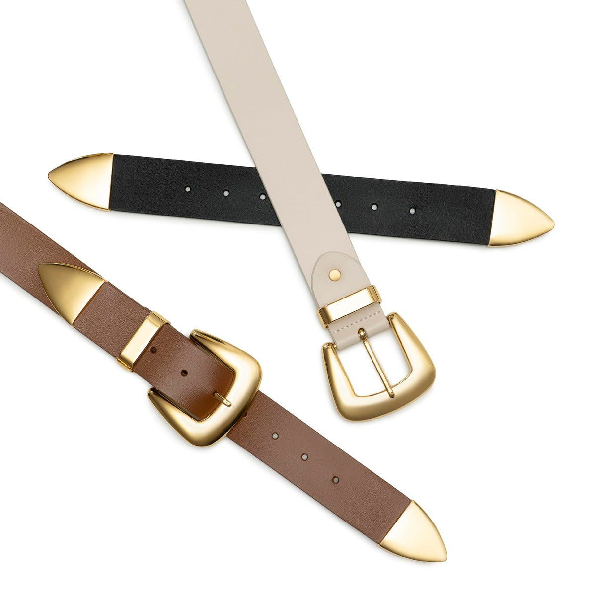 Double Buckle Waist Belt for Women