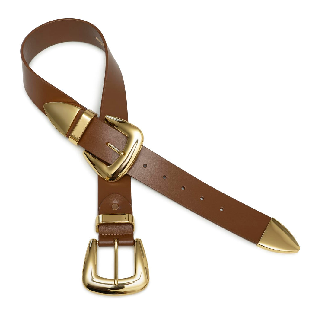 Double Buckle Waist Belt for Women