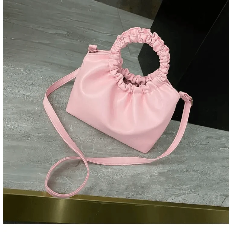 Cute Small Women's Leather Clutches Vintage Style Shoulder Messenger Bags , Handbag And Purses For Women