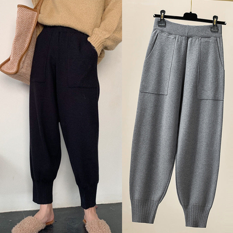 Plus-sized Wool Pants Women