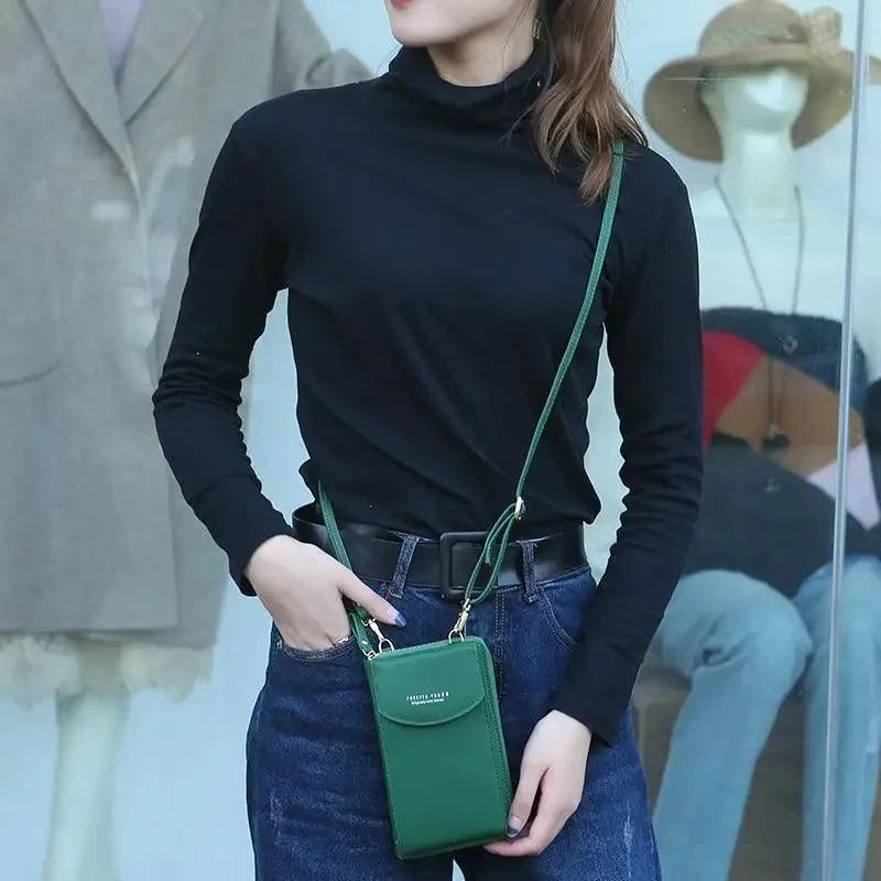 Small PU Leather Luxury Crossbody Phone Bag