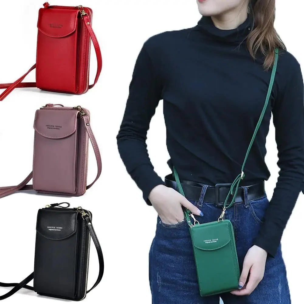 Small PU Leather Luxury Crossbody Phone Bag