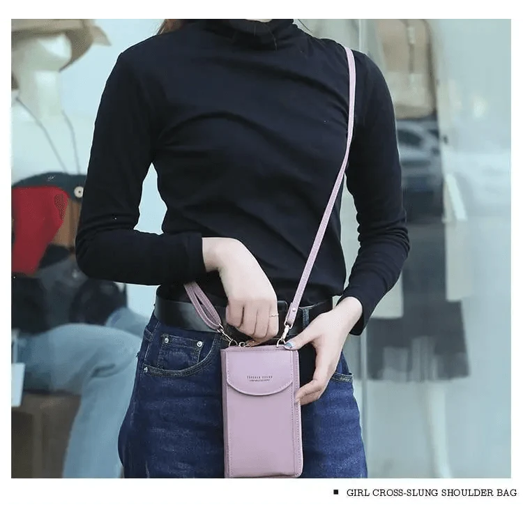 Small PU Leather Luxury Crossbody Phone Bag
