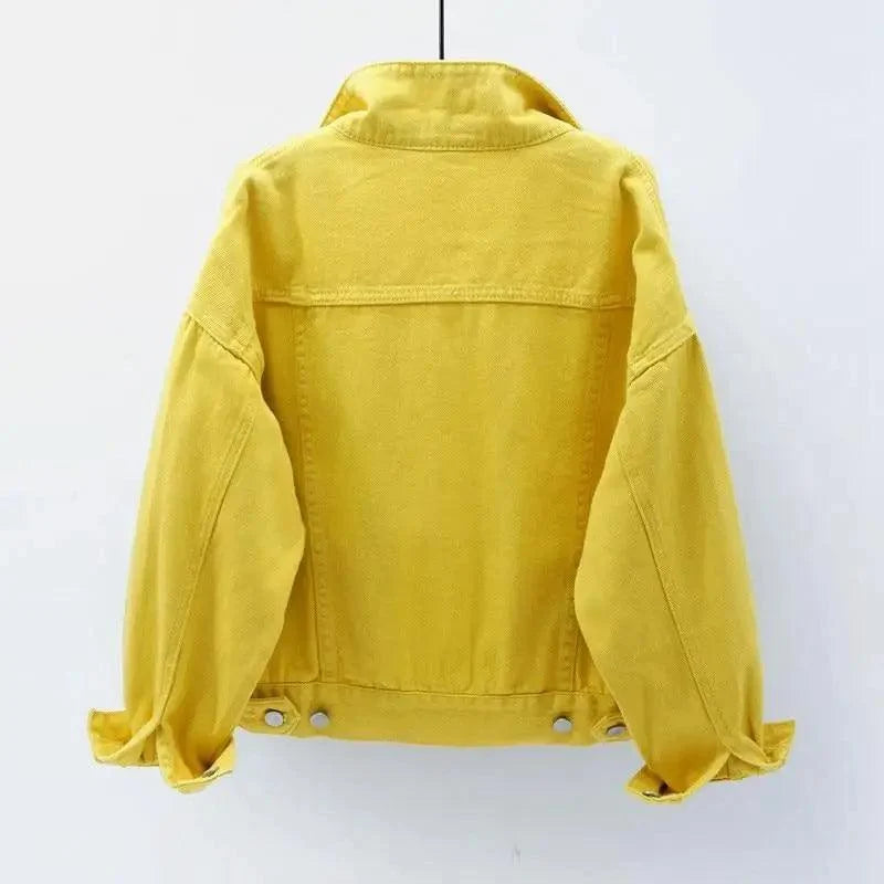 New Stunning Women's Plus Size Denim Jacket Spring Autumn