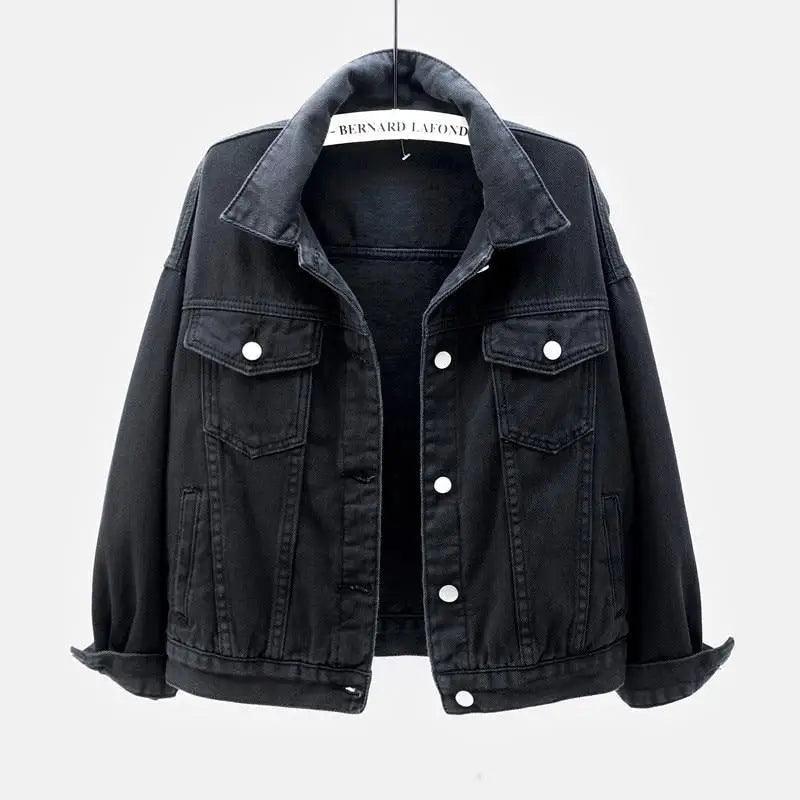 New Stunning Women's Plus Size Denim Jacket Spring Autumn