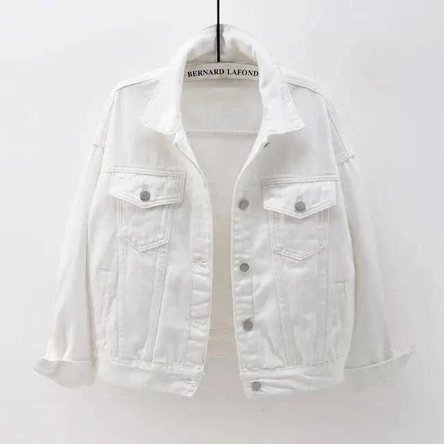 New Stunning Women's Plus Size Denim Jacket Spring Autumn