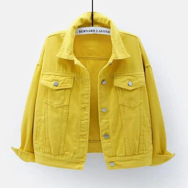 New Stunning Women's Plus Size Denim Jacket Spring Autumn