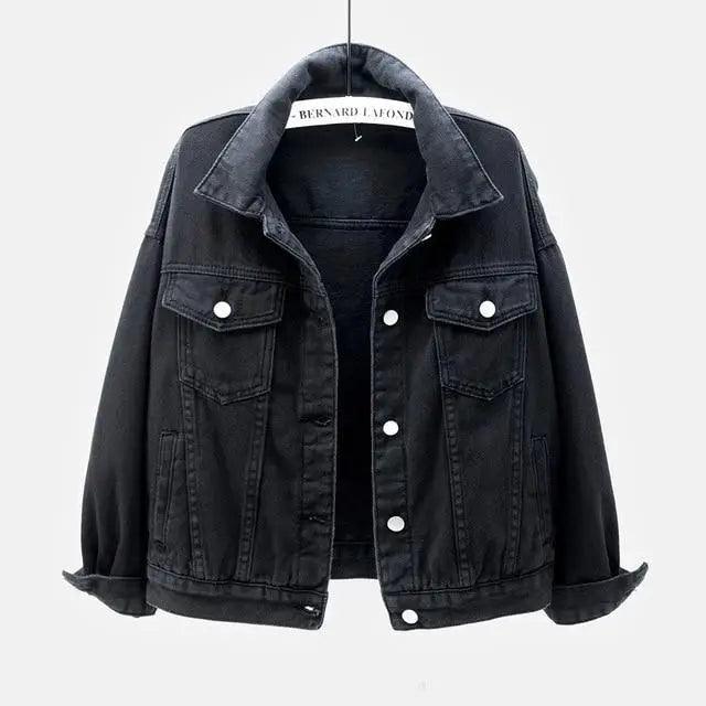 New Stunning Women's Plus Size Denim Jacket Spring Autumn