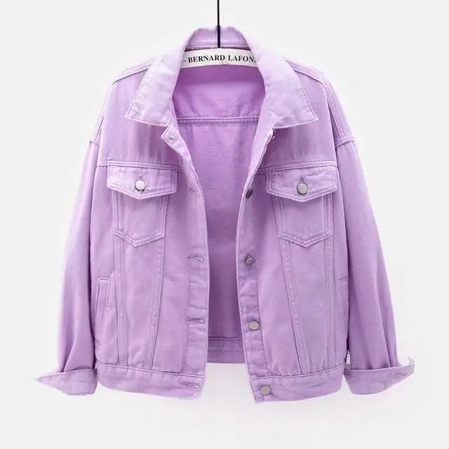 New Stunning Women's Plus Size Denim Jacket Spring Autumn