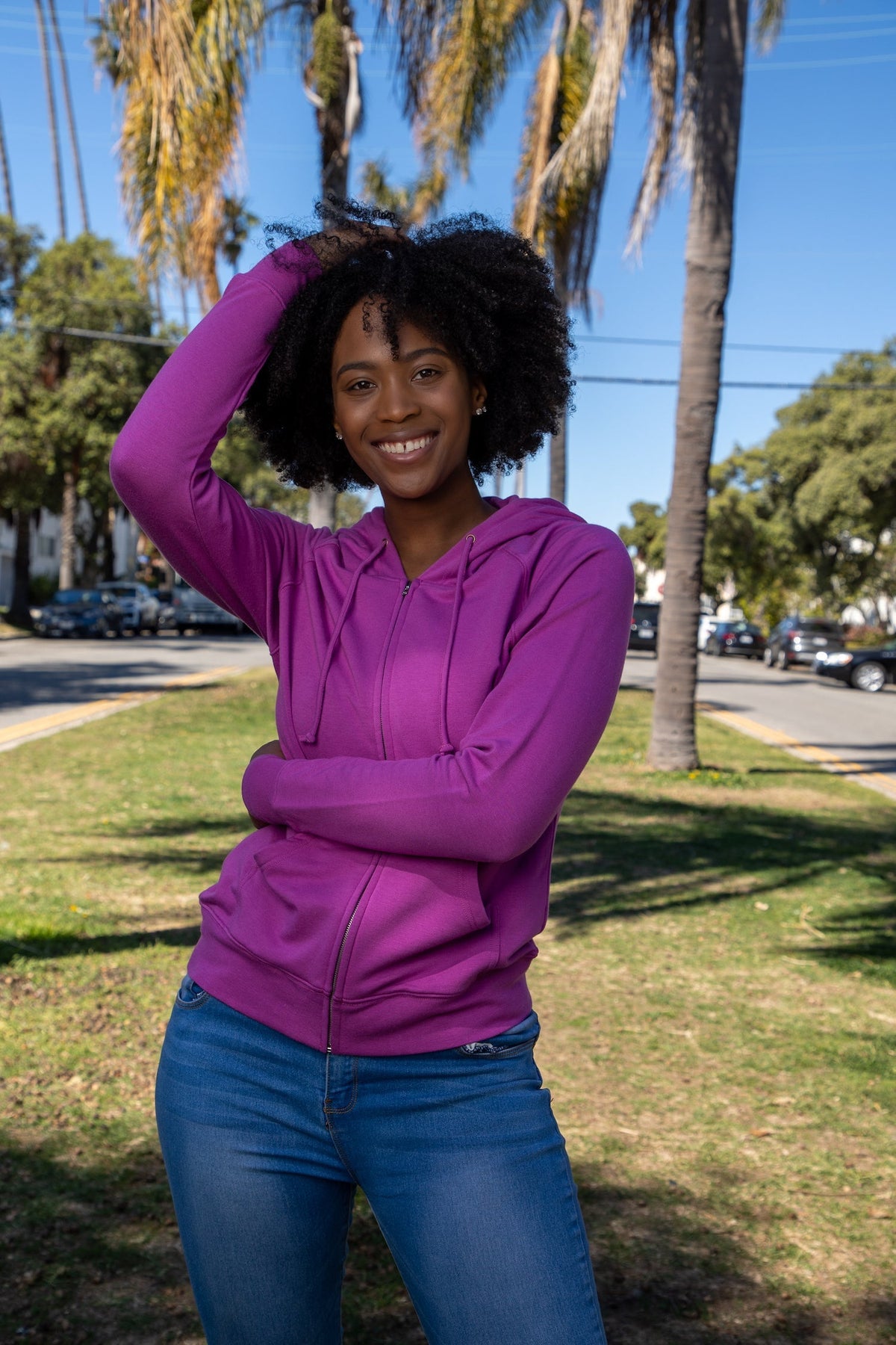 Women's Bamboo Zip Hooded Sweatshirt